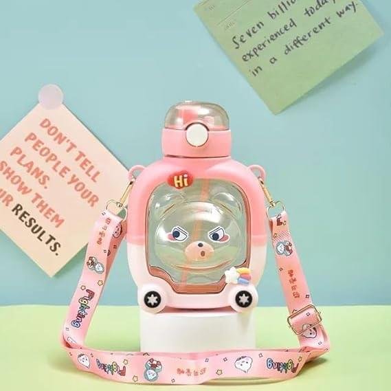 Bear-Shaped Kids (Red)  Water Bottle – Fun, Stylish & Easy to Use - Image 6